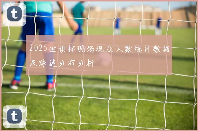 2025世俱杯现场观众人数统计数据及球迷分布分析